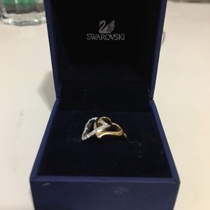 Real Swarovski Heart Detail Ring